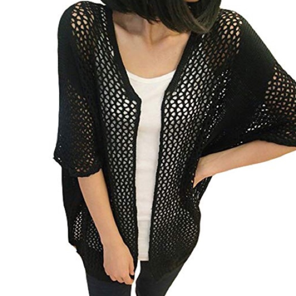Black Knit Cardigan